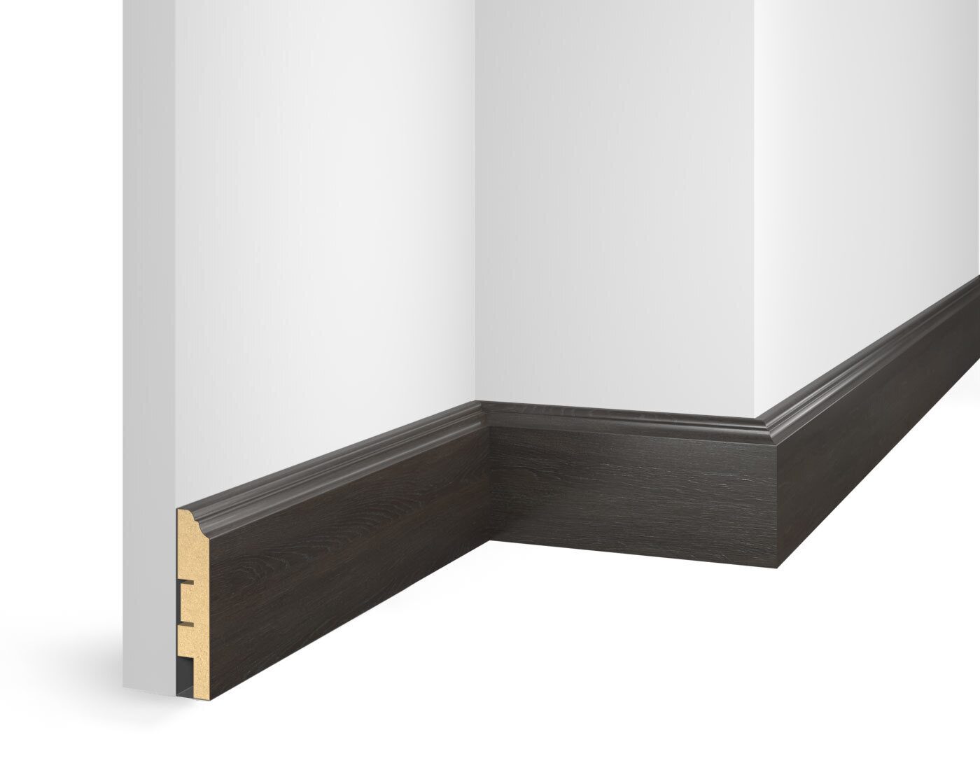 Плинтус МДФ ламинированный Cosca Decor NanoFlex EP07 Дуб Бархатный 2400×80×16